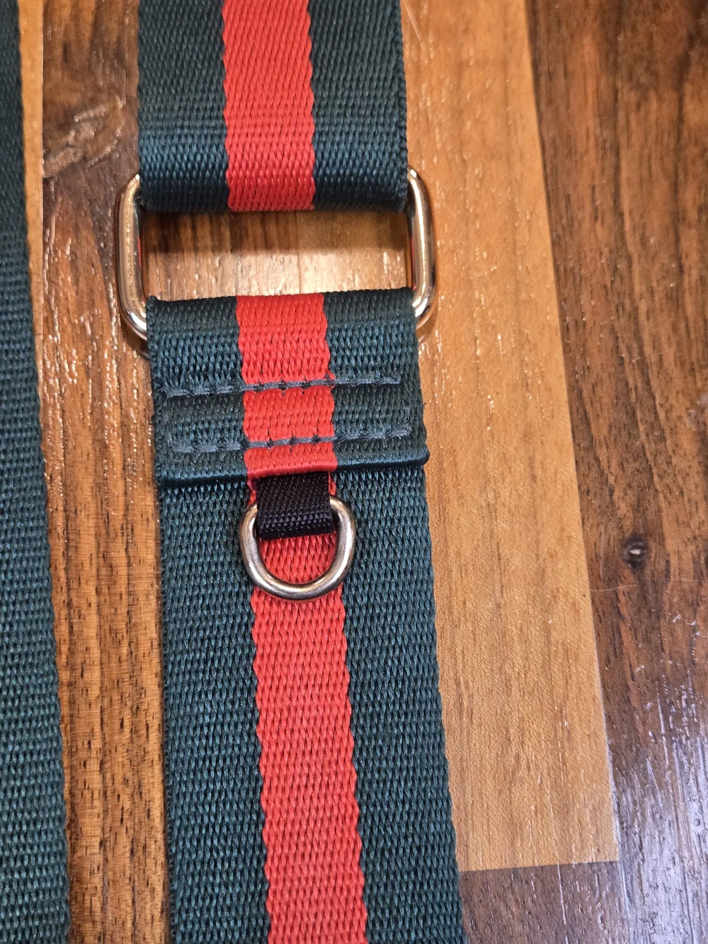 Montana West Green & Red Webbed Utility Bag Strap